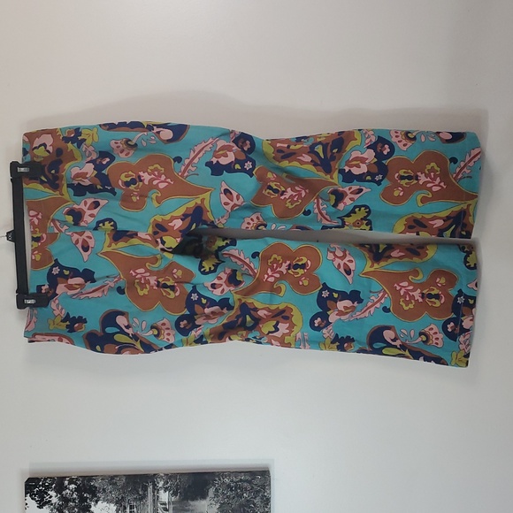 Free People Down & Out Floral Printed Flared Cotton Trousers Size 14 - Picture 10 of 15